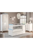 Afilli Bby970 Babysun Luks Bebek Odası Takımı 2 Kapılı Mavi - 1