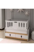Afilli Rose 2 Çekmeceli Mdf Asansorlu Besik (60 120) Beyaz - 1