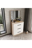Afilli Ildır Çocuk Odası Takımı 4 Parça Tamamı Mdf Flora Beyaz Aynalı - 7
