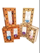 Ahşap Işıklı Kum Saati - 2