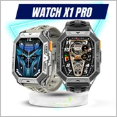 Watch X1 Pro Akıllı Saat 100 Gün Pil Ömrü 10AtmSu Geçirmez Darbeye Dayanıklı thumbnail 1