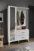 Afilli Oslo Aynalı Portmanto Vestiyer Tamamı Mdf 7 Yıl Garantili - 1