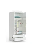 Afilli Bdlp 058 Babysun 2 Kapılı 2 Çekmeceli Dolap Beyaz - 3