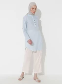 Akasya Şile Bezi Yazlık Tunik Buz Mavi Bmv M Buz Mavi thumbnail 7
