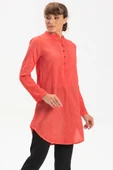 Akasya Şile Bezi Yazlık Tunik Mercan Mrcn S Mercan thumbnail 4