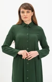 Edanur Şile Bezi Mevsimlik ve Yazlık Tunik Yeşil Ysl 2XL Yeşil - 4