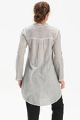Akasya Şile Bezi Yazlık Tunik Gri Gri 3XL Gri thumbnail 2