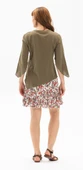 Truvakar Kol Şile Bezi Rodos Yazlık Bluz Haki Hk 2XL Haki thumbnail 2