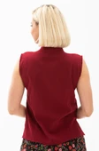 Kolsuz Şile Bezi Arzu Yazlık Bluz Bordo Brd M Bordo - 2
