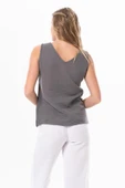 Kolsuz Melis Yazlık Müslin Bluz Gri Gri 3XL Gri thumbnail 2