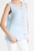 Kolsuz Melis Yazlık Müslin Bluz Buz Mavi Bmv L Buz Mavi thumbnail 3