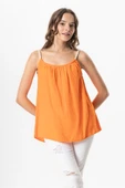Askılı Alaçatı Yazlık Müslin Bluz Turuncu Trnc L/XL Turuncu thumbnail 1