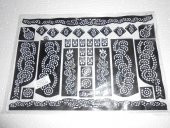 Hint Kınası Dövme Şablonları Modelleri - Karışık 12 Adet - 1