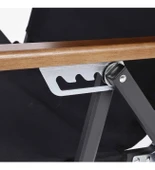 Royal Katlanabilir Alüminyum Kamp Sandalyesi-Siyah thumbnail 4