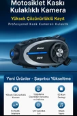 Q29 Kameralı Motosiklet İnterkom Kulaklığı Geniş Açılı Görüş HD Kayıt ve 32GB Hediye Kart - 5