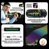 Pixel Led Panel Kişiselleştirilebilir Telefon Kontrollü Yapışkan, Esnek Araç LED'i 9X37 CM - 2