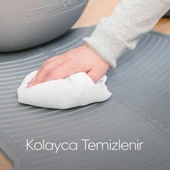 Kolay temizlenen, Taneleri Tutan Kedi Kumu Paspası, Kabartmalı ve Kaymaz Mat - 2