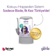 Yeni Nesil Ultra Koku Önleyici Kedi Kumu Çöp Kovası, Hediye Yedek Poşet - 1