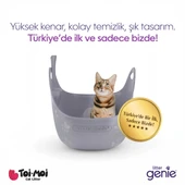 Yüksek Duvarlı Kolay Temizlenen Kedi Kum Kabı, Yumuşak, Esnek ve Taşınabilir Premium Kedi Tuvalet - 1