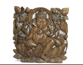 Ahşap Duvara Asmalı El Oyması Pano 2/1 - 3