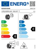 Goodyear 195/60R16C 99/97T WINT COMMAND CARGO Oto Kış Lastiği (Üretim Yılı: 2024) thumbnail 2
