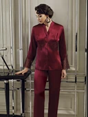 9200 Kadın Uzun Saten Gecelik Sabahlık 6'lı Takım - 6