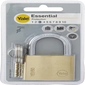 Yale essential serisi 50 mm prinç sarı asma kilit - 3