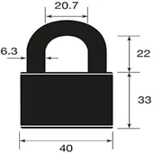 Yale essential serisi 40 mm prinç sarı asma kilit - 2