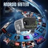 HX Apollo A1 Full HD 200 İnch Yansıtma Android Taşınabilir Projeksiyon Cihazı - 4