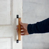 Ahşap Metal Havlu Tutacağı Metal Havlu Askısı 40 Cm Mutfak Banyo Çok Amaçlı Askılık Fincan Askılığı Mutfak Gereçleri Askılığı - 6