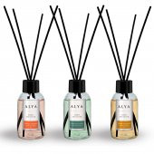 Alya Bambu Çubuklu Oda Kokusu Egzotic Leaves ve Woody Oriental ve Tropic Breeze 100 ml x 3 Adet - 1