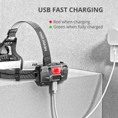 Ps-8002 Sensörlü Zoomlu Profesyonel Şarjlı Kafa Lambası - 2