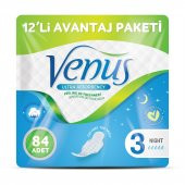 VENÜS HİJYENİK PED GECE 84 ADET (12 PAKET) - 1