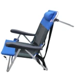 Beach Star Light Plaj Şezlong Sandalye-Mavi thumbnail 4