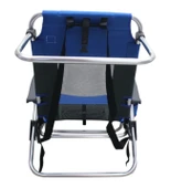 Beach Star Light Plaj Şezlong Sandalye-Mavi thumbnail 3