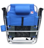 Beach Star Light Plaj Şezlong Sandalye-Mavi thumbnail 2