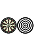 admay Dart Seti Küçük Boy 30 Cm 12'' (12 Inç) + 4 Adet Dart Oku - Çift Taraflı Hedef Tahtası Seti - 3