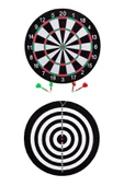 admay Dart Seti Küçük Boy 30 Cm 12'' (12 Inç) + 4 Adet Dart Oku - Çift Taraflı Hedef Tahtası Seti - 2