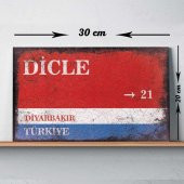 Diyarbakır Dicle Sokak Tabelası Vintage Tablo - 1