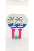 deniz sport Beach Ball Tahta Raket Iki Adet Raket Bir Adet Top - 1