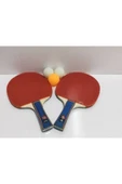 DOUBLE W SPORT Çantalı Masa Tenis Seti 2 Raket +3 Top - 1