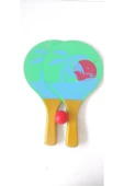 deniz sport Beach Ball Tahta Raket Iki Adet Raket Bir Adet Top - 1