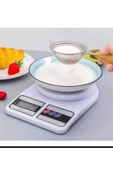 deniz sport Dijital 10kg Kapasiteli Mutfak Hassas Terazi Beyaz - 1