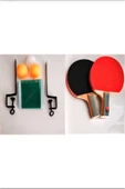 deniz sport Masa Tenis Seti 2 Raket 3 Top Ve File - 1