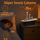 Gemi Tasarımlı Işıklı Aroma Terapi  Hava Nemlendirici Buhar Etkisiyle Ferahlık ve Şıklık Bir Arada - 5