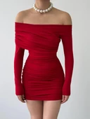 Tefs Straplez Elbise thumbnail 2