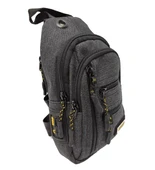 Monalisa Home Erkek Lüks Siyah Renk Bol Bölmeli Çapraz Çanta thumbnail 1