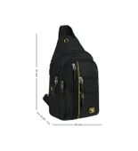 Monalisa Home 4924 Erkek Lüks  Siyah Renk  Bol Bölmeli Çapraz Çanta thumbnail 1