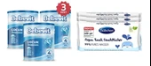 Bebevit 4 Bebek Devam Sütü 400 gr 3 ADET + Bübchen Baby Yenidoğan Islak Mendil Aqua Touch 3x48li - 1