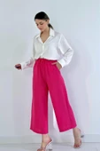 Fuşya Keten Pantolon thumbnail 1